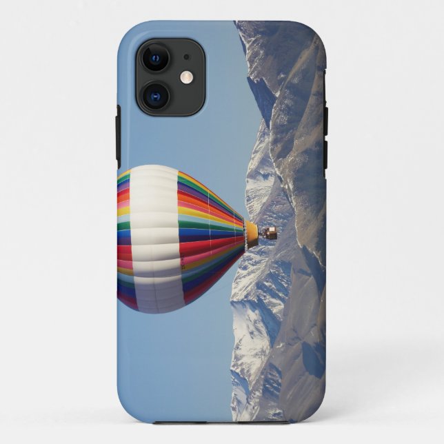 Funda De Case-Mate Para iPhone Globo aerostático, cerca de Methven, Canterbury (Reverso)