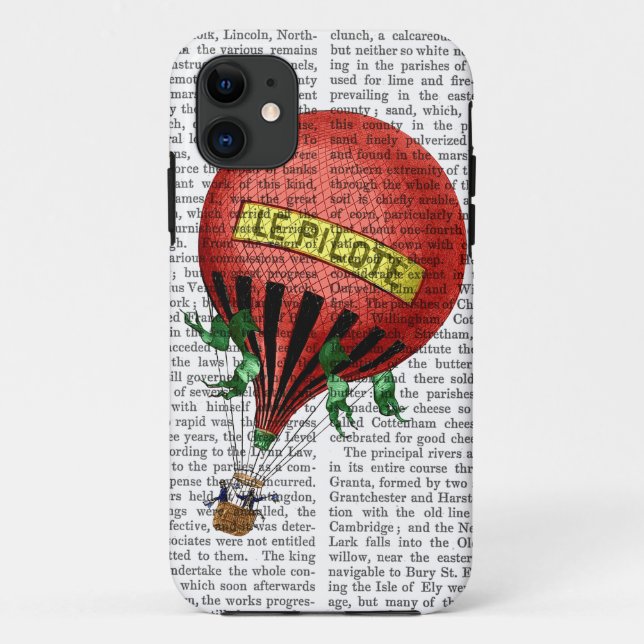 Funda De Case-Mate Para iPhone Globo de aire caliente de Jardin de Tuileries (Reverso)