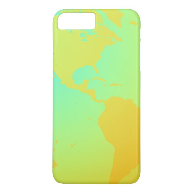 Funda De Case-Mate Para iPhone Globo de neón de oro verde amarillo (Reverso)