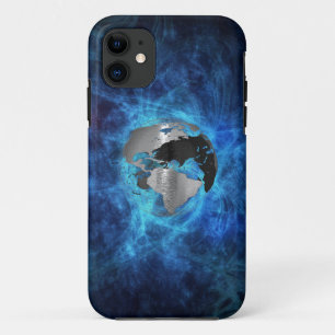 Funda Para iPhone 11 Globo metalizado de la tierra