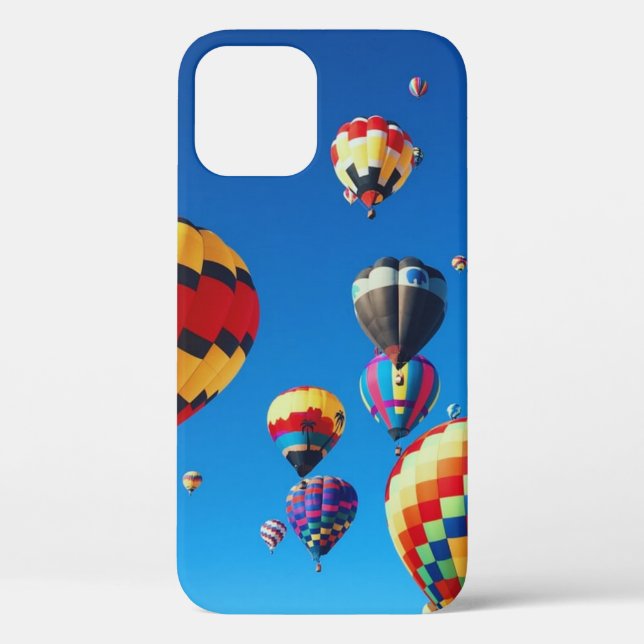 Funda De Case-Mate Para iPhone Globos aerostáticos Cielo Azul (Reverso )