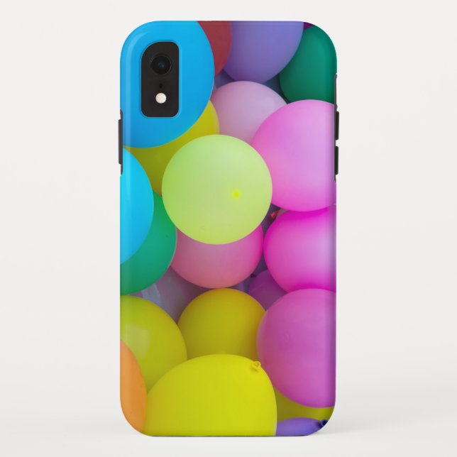 Funda De Case-Mate Para iPhone Globos arcoiris (Reverso)