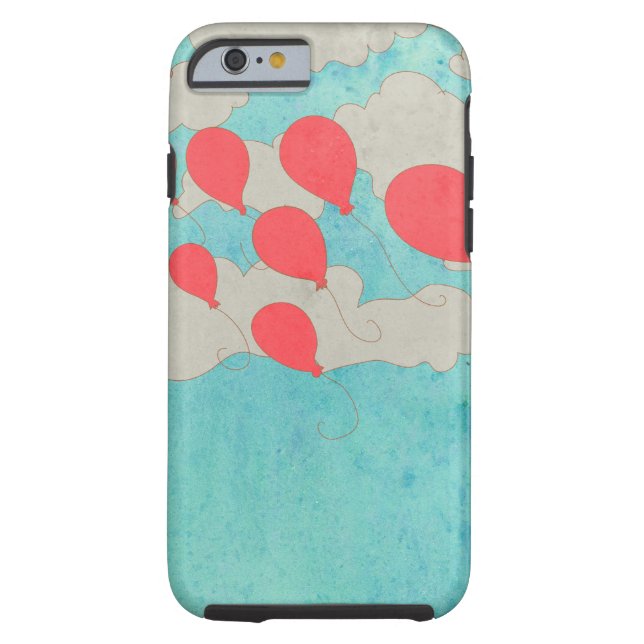 Funda De Case-Mate Para iPhone Globos rojos (Reverso)