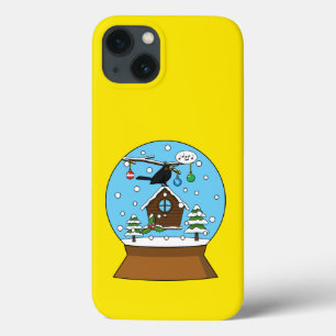 Funda Para iPhone 13 Glóbulo de la nieve con canto de Blackbird