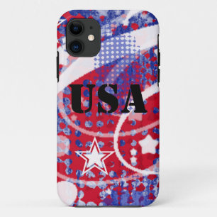 Funda Para iPhone 11 Gloria roja, blanca y azul personalizada