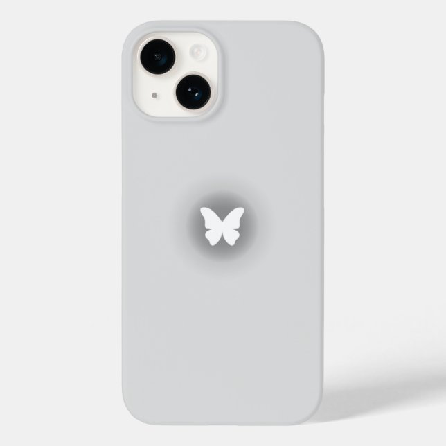 Funda De Case-Mate Para iPhone Glowing Butterfly Pastel (Reverso )