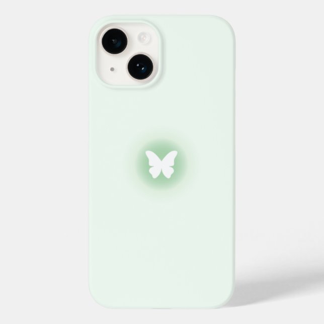 Funda De Case-Mate Para iPhone Glowing Butterfly Pastel (Reverso )
