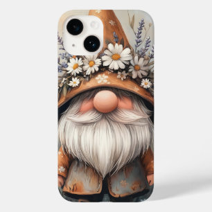 Funda Para iPhone 14 De Case-Mate Gnome caprichoso de flores: Adorable Watercolor Ar