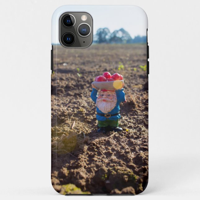 Funda De Case-Mate Para iPhone Gnome de granja (Reverso)