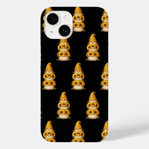Funda Para iPhone 14 De Case-Mate Gnomo de Girasol Sonrisas Ocultas Bajo el Dorado 