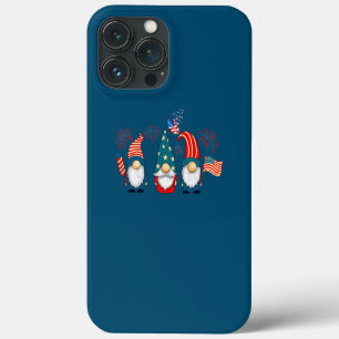 Funda Para iPhone 13 Pro Max Gnomos Patrióticos Gnomos Divertidos USA Gnomos Am
