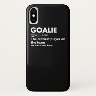 Funda Para iPhone X Goalie Goalkeeper Definition Soccer Hockey