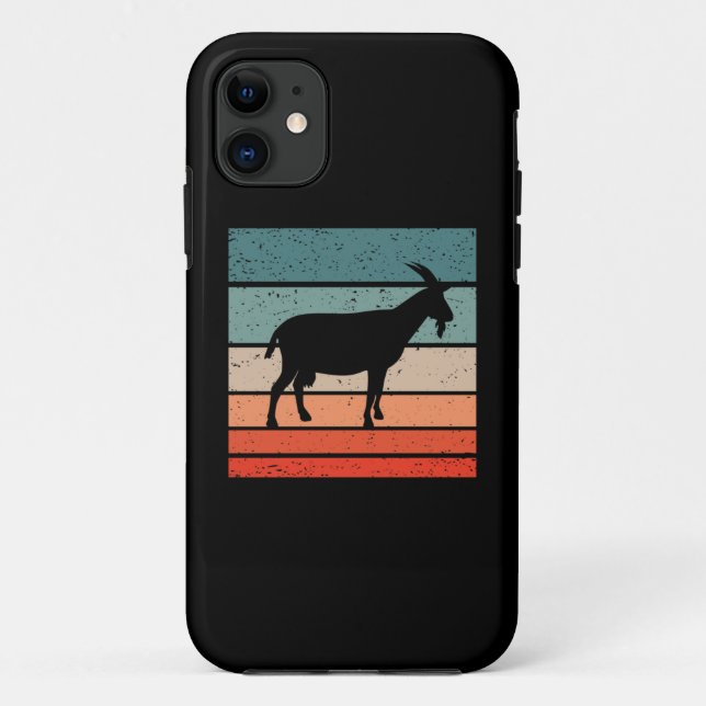 Funda De Case-Mate Para iPhone Goat Retro (Reverso)