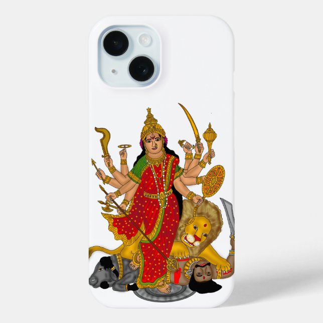 Funda De Case-Mate Para iPhone Goddess Durga Phone Case (Reverso )