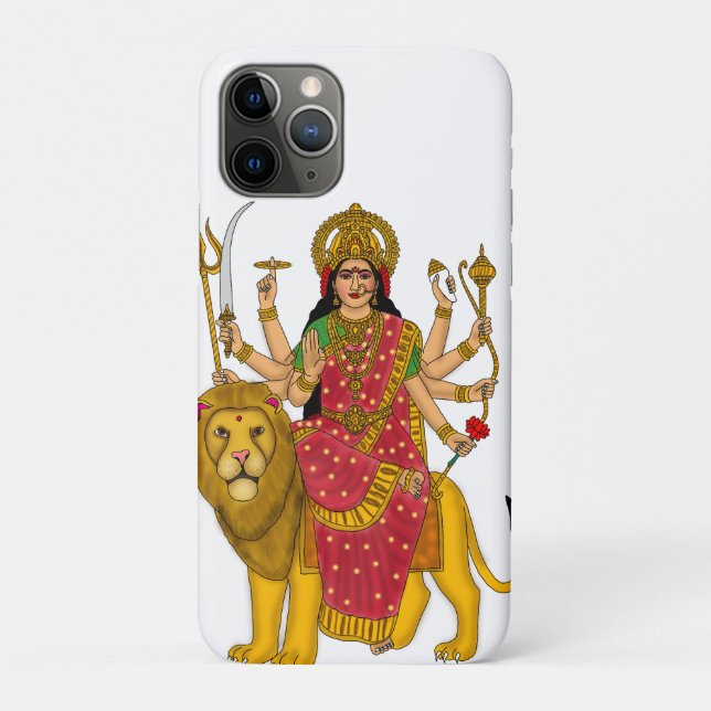 Funda De Case-Mate Para iPhone Goddess Durga Phone Case (Reverso)