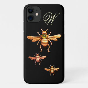 TITLE_SEO2 GOLD HONEY BEES MONOGRAM