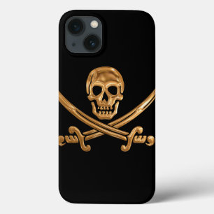 Funda Para iPhone 13 Gold Jolly Roger