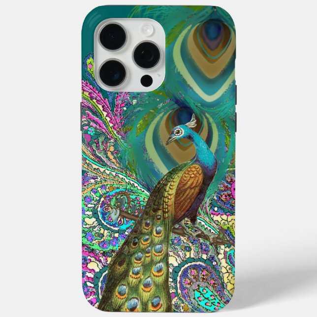 Funda De Case-Mate Para iPhone Gold Paisley Peacock & Feather iPhone 6 (Reverso )