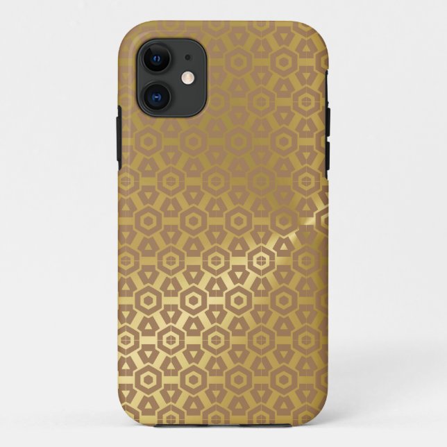 Funda De Case-Mate Para iPhone Gold Print (Reverso)