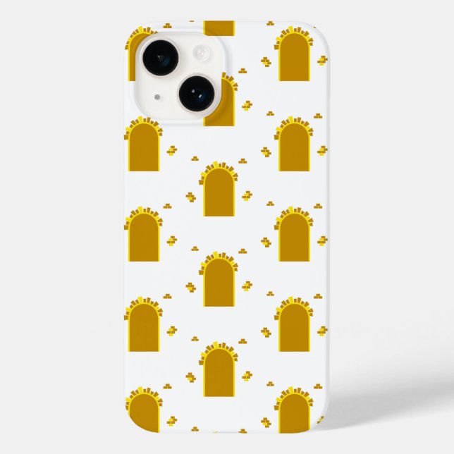 Funda De Case-Mate Para iPhone  Golden Archway Portal – Minimalist Abstract (Reverso )