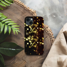 Funda Para iPhone 13 Golden Bokeh ilumina lentes fotográficas