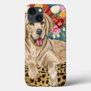 Funda Para iPhone 13 Golden Boy Retriever