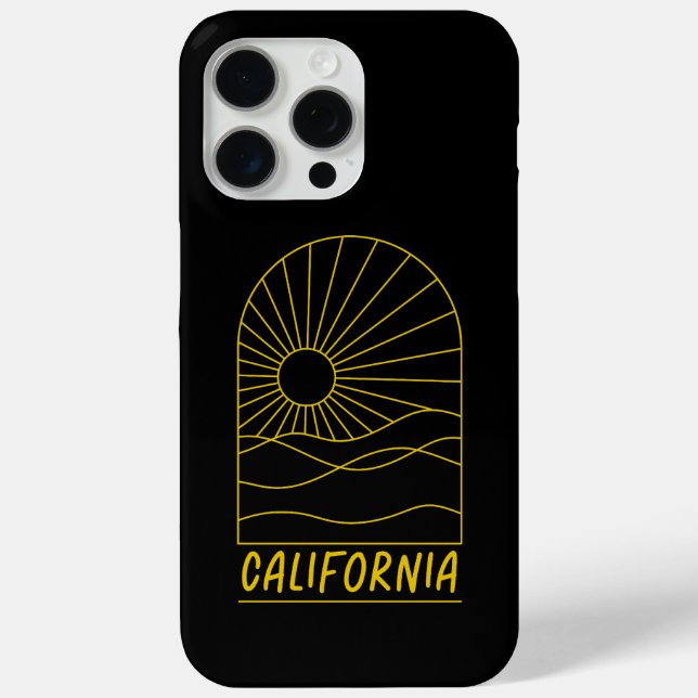 Funda De Case-Mate Para iPhone Golden California Sunscape (Reverso )