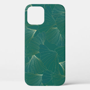 Funda Para iPhone 12 Golden Ginkgo deja el Art Deco