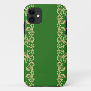 Funda Para iPhone 11 Golden Moss Swirls