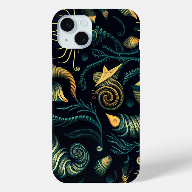 Funda De Case-Mate Para iPhone Golden Reefs (Reverso )