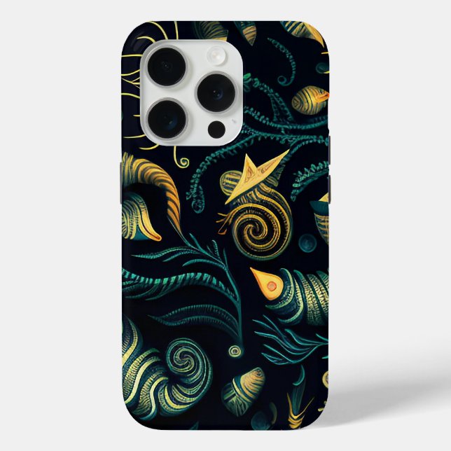Funda De Case-Mate Para iPhone Golden Reefs (Reverso )