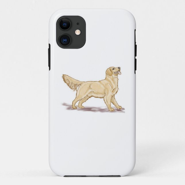 Funda De Case-Mate Para iPhone Golden Retriever (Reverso)