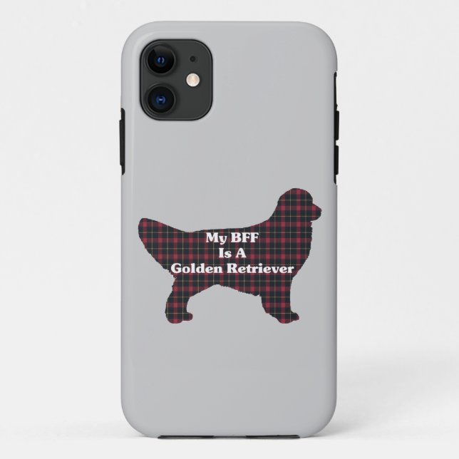Funda De Case-Mate Para iPhone Golden Retriever BFF (Reverso)