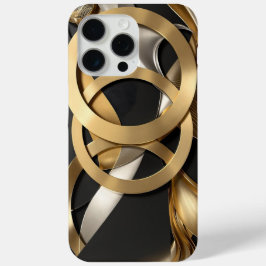 Funda Para iPhone 15 Pro Max Golden Rings Resumen Arte - Diseño de lujo moderno