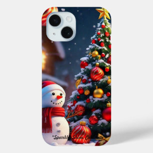 Funda Para iPhone 15 "Golden Winter Wonderland"