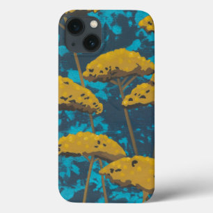 title_seo2 Golden Yarrow Garden with Blue Background