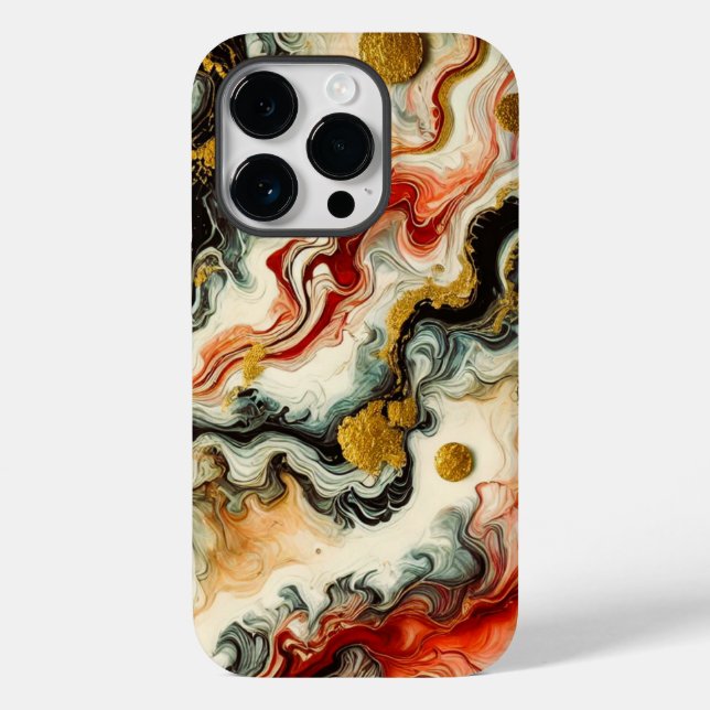 Funda De Case-Mate Para iPhone Goldene Flüsse (Reverso )