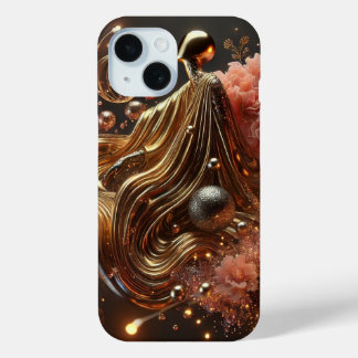 Funda Para iPhone 15 GoldenFlow