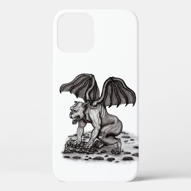 Funda De Case-Mate Para iPhone Golem Gargoyle (Reverso )