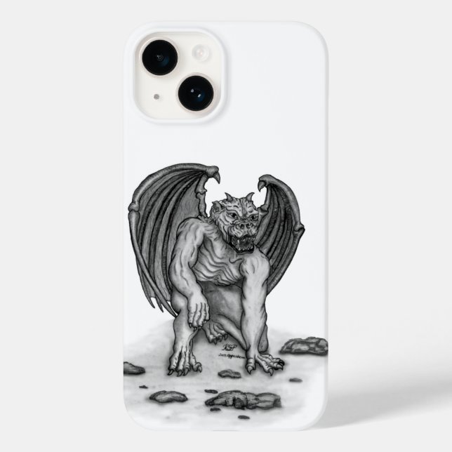 Funda De Case-Mate Para iPhone Golem Gargoyle (Reverso )