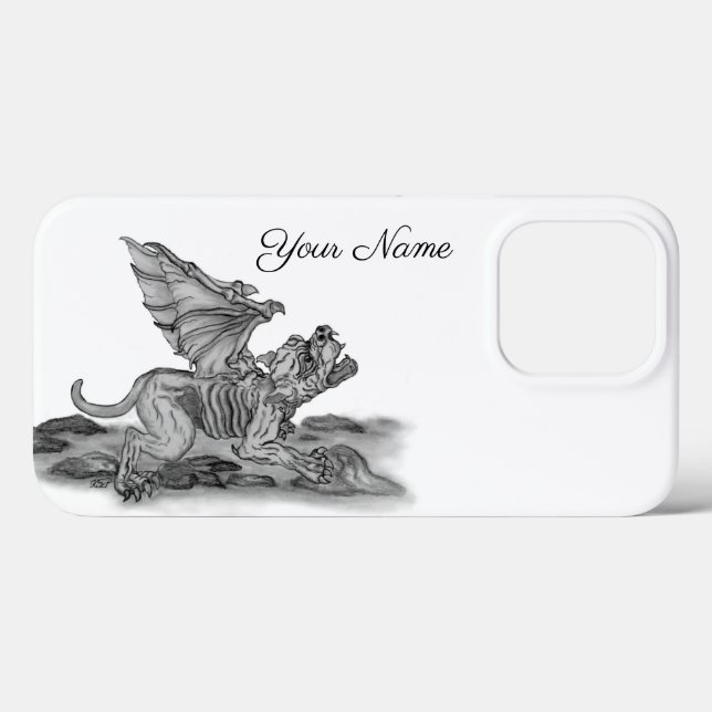 Funda De Case-Mate Para iPhone Golem Gargoyle (Reverso  (Horizontal))