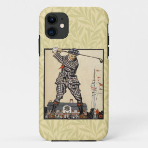 Funda Para iPhone 11 Golf Golfer Vintage Antiguo Golfing