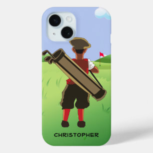 Funda Para iPhone 15 Golf personalizado personalizado en campo de golf