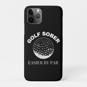 Funda Para iPhone 11 Pro Golf Sober Más Fácil Por Par Funny Golfing Quita