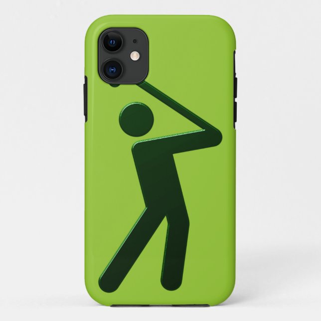 Funda De Case-Mate Para iPhone Golfer golf player (Reverso)