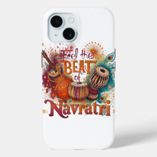Funda Para iPhone 15 Golpes festivos - Colorida celebración de Navratri