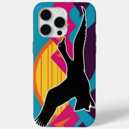 Funda Para iPhone 15 Pro Max Goose volando al atardecer