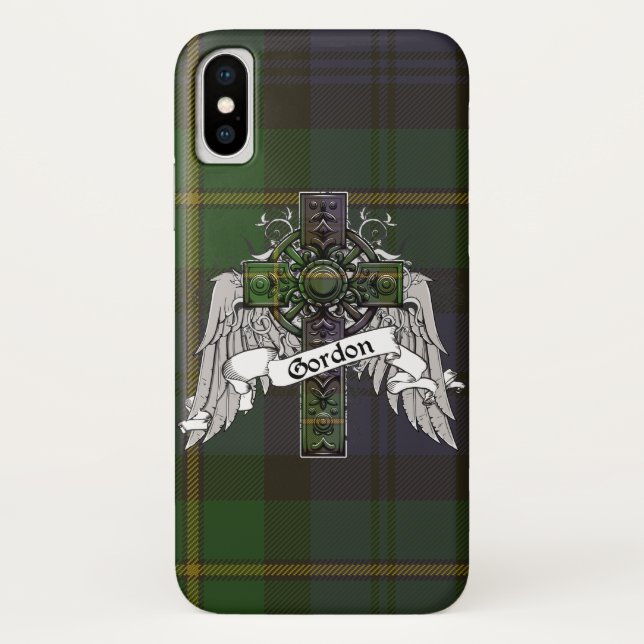 Funda De Case-Mate Para iPhone Gordon Tartan Cross (Reverso)