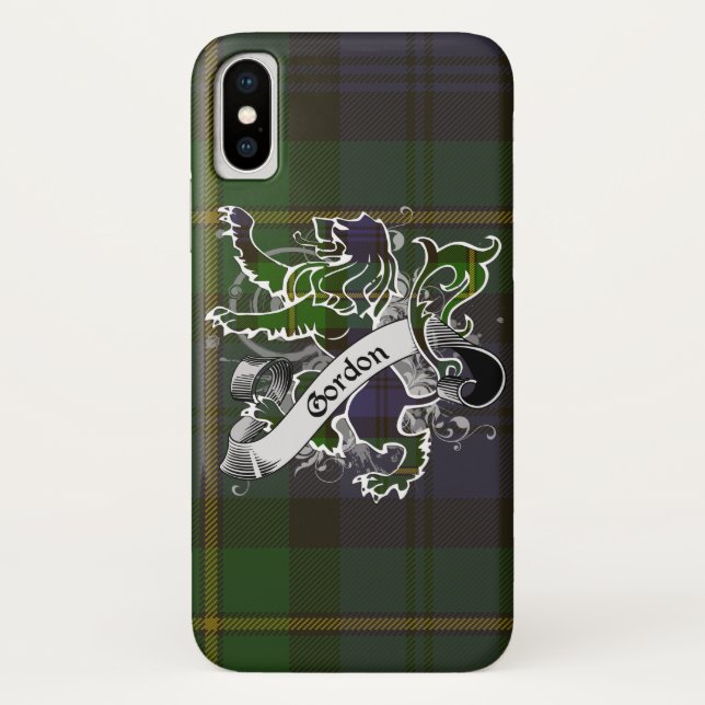 Funda De Case-Mate Para iPhone Gordon Tartan Lion (Reverso)