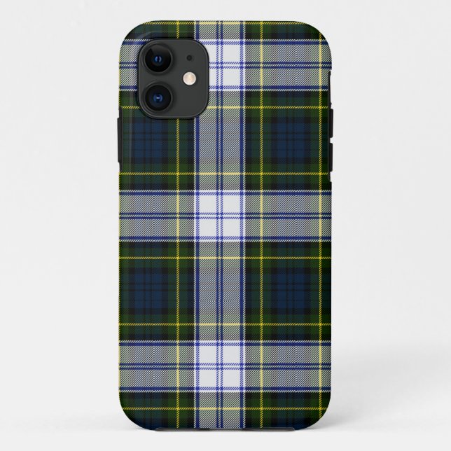 Funda De Case-Mate Para iPhone Gordon Vestido Tartán Placa (Reverso)